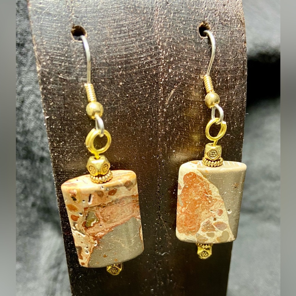 Safari Jasper Stone Earrings